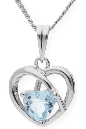 JuwelmaLux Herzanhänger Anhänger 333 Weißgold Herz mit Blautopas JL10-02-0205 (1-tlg) - Verkäufer: Juwelier-Bacak