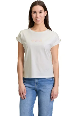 Cartoon Kurzarmshirt Printshirt mit Ärmelaufschlag (1-tlg) Placement