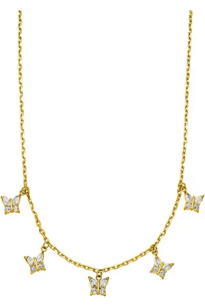 Purelei Kette mit Anhänger Schmuck Geschenk Butterfly Schmetterling, 22211-Necklace-Butterfly, mit Zirkonia (synth)
