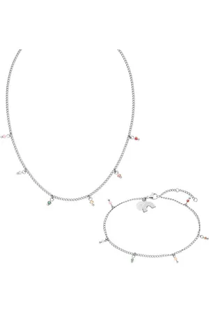 Purelei Schmuckset Schmuck Edelstahl Kette Fußkette Mahina Club Anuenue, 2307-MC-Anuenue (Set, 2-tlg), mit Kunststoffperlen