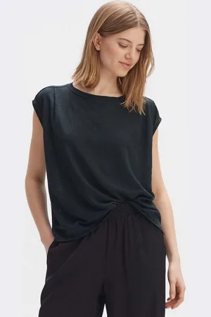 Opus Kurzarmshirt Boxyshirt SASKINO Loose aus natürlichen Leinen - Verkäufer: GmbH | someday GmbH