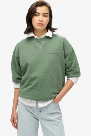 Superdry Sweatshirt ESSENTIAL LOGO OVERDYED SWEAT