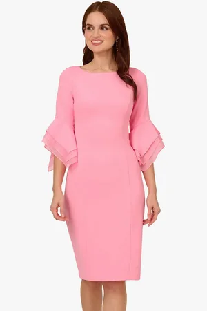 Adrianna Papell Cocktailkleid Knit Crepe Tiered Sleeve Dress Hochzeit, Cocktail, Brunch, Anlass - Verkäufer: GoJungo GmbH
