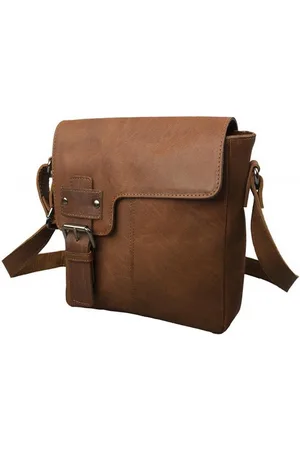 Mf Next Com Umhängetasche Lina Classic Crossbody Tasche Büffel Leder Vintage Braun Umhängetasche (1-tlg) - Verkäufer: Megafuchs Versandhandel
