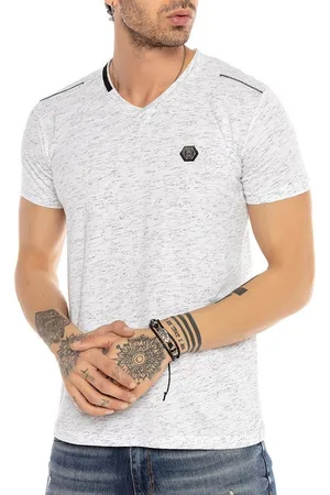 Redbridge T-Shirt mit V-Ausschnitt – meliertes Design, Slim Fit - Verkäufer: ChillDeal