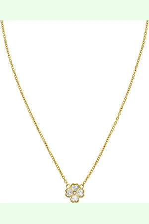 Purelei Kette mit Anhänger Schmuck Geschenk Cuore Kleeblatt, 22421-Necklace-Cuore, mit Zirkonia (synth)