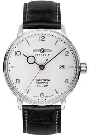 Zeppelin Automatikuhr Hindenburg LZ129 Fliegeruhr 8062-1 Lederband 40 mm, Made in Germany - Verkäufer: Jäckle Uhrenhandel e.K.
