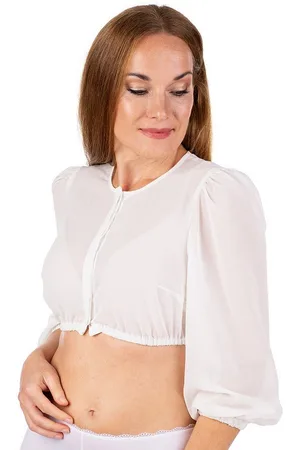 MARJO Dirndlbluse Dirndlbluse - WALDSASSEN - offweiß - Verkäufer: Alpenwahnsinn Tracht & Lifestyle
