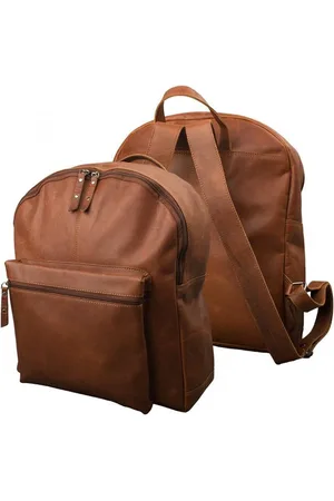 Mf Next Com Rucksack Rucksack Buffalo Trek Büffel Leder Vintage Braun 38cm (1-tlg) - Verkäufer: Megafuchs Versandhandel