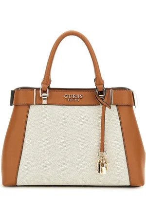 Guess Umhängetasche Damen Handtasche Anadela natural/cognac (1, 1-tlg., 1) - Verkäufer: TaschenParadies
