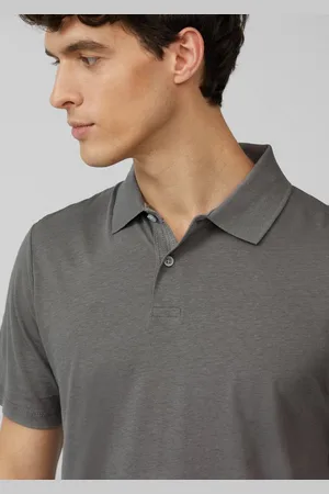 QS by s.Oliver Kurzarmshirt Jersey-Poloshirt aus Leinenmix - Verkäufer: