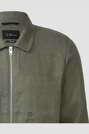 QS by s.Oliver Outdoorjacke Overshirt aus Leinen mit Eingrifftaschen - Verkäufer: s.Oliver