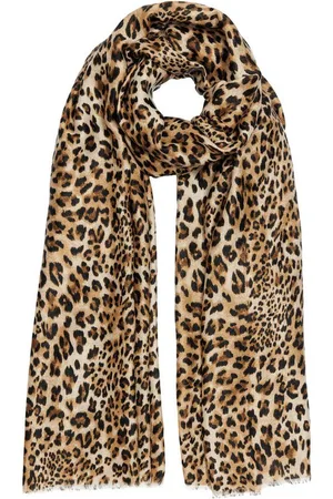 CASPAR Modeschal SC542 Leichtes Halstuch mit exotischem Leo Muster Animal Print, ideal für Frühlingstage und laue Abende - Verkäufer: & SIKORA