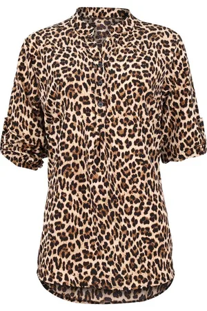 malito more than fashion Schlupfbluse 2310 lockere Bluse Animal Print - Verkäufer: malito
