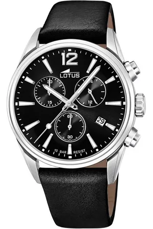 Lotus Quarzuhr Herren Uhr Sport 18691/3 Leder, (Analoguhr), Herrenuhr rund, groß (ca. 42mm) Lederarmband - Verkäufer: Fit4Style Silberschmuck - IMPPAC