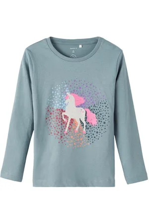 NAME IT Langarmshirt NMFRIKKA LS TOP (1-tlg) Druckmotiv - Verkäufer: Familiennestkindermode