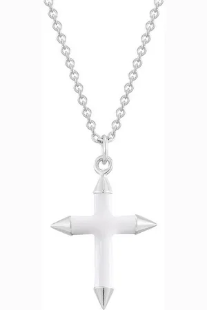 Glanzstücke Silberkette Kreuz silber, aus Sterling Silber - Verkäufer: Juvalia