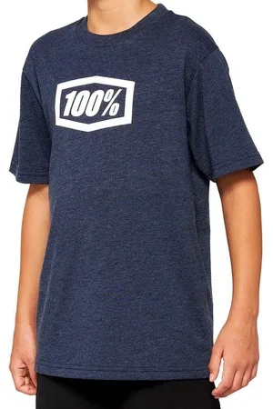 100% T-Shirt Icon Youth T-Shirt - Navy Heather (1-tlg) - Verkäufer: Hoco Online GmbH