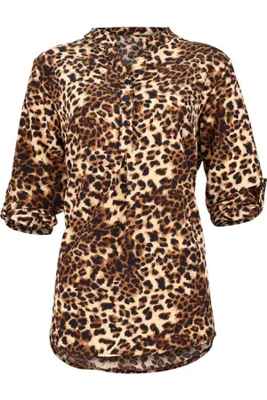 malito more than fashion Schlupfbluse 2310 lockere Bluse Animal Print - Verkäufer: malito