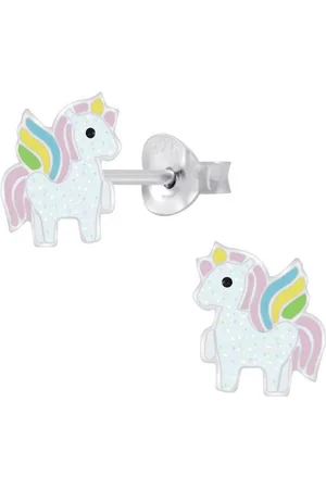 schmuck23 Paar Ohrstecker Kinder Ohrringe Einhorn Pferd 925 Silber, Kinderschmuck Mädchen Geschenk - Verkäufer: