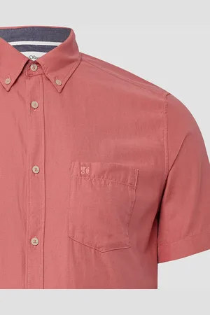 QS by s.Oliver Kurzarmhemd Regular Fit: Kurzärmeliges Twillhemd mit Button-Down-Kragen - Verkäufer: