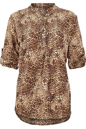 malito more than fashion Schlupfbluse 2310 lockere Bluse Animal Print - Verkäufer: malito