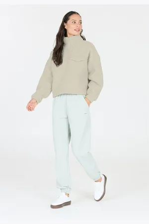 Athlecia Strickpullover Florrie mit Teddy-Fleece und halbem Reißverschluss