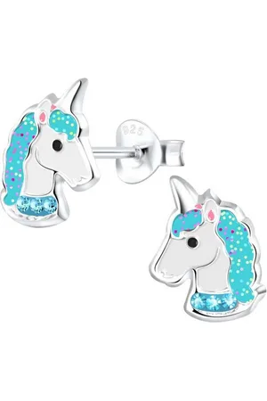 schmuck23 Paar Ohrstecker Kinder Ohrringe Einhorn Pferd 925 Silber, Kinderschmuck Mädchen Geschenk - Verkäufer: