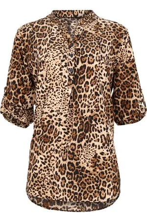 malito more than fashion Schlupfbluse 2310 lockere Bluse Animal Print - Verkäufer: malito