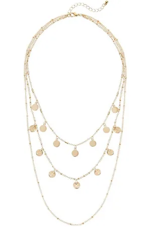 Lascana Kette mit Anhänger, mehrreihiges Kettenset mit Anhänger, Halskette, Halsschmuck