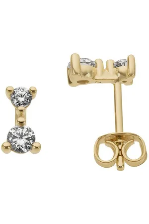 Firetti Paar Ohrstecker Schmuck Geschenk Gold 333 Ohrschmuck Solitär, mit Zirkonia (synth)