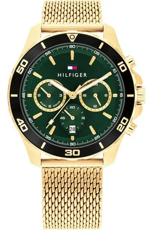 Tommy Hilfiger Multifunktionsuhr 1792093, Quarzuhr, Armbanduhr, Herrenuhr, Datum, Edelstahlarmband