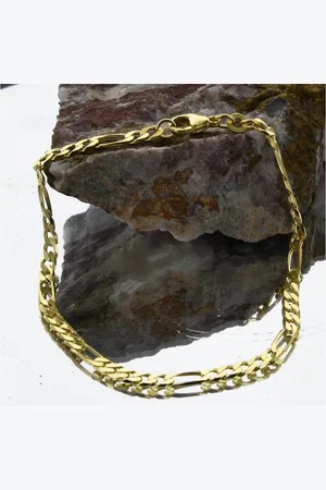 HOPLO Goldarmband Goldkette Figarokette Länge 21cm - Breite 3,4mm - 333-8 Karat Gold - Verkäufer: Holzenplotz