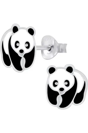 schmuck23 Paar Ohrstecker Kinder Ohrringe Panda Bär 925 Silber, Kinderschmuck Mädchen Geschenk echte Silberohrringe - Verkäufer:
