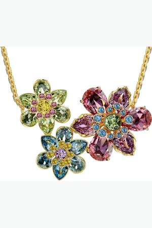 Swarovski Kette mit Anhänger Schmuck Geschenk Idyllia Anhänger Blume, 5721668, mit ® Kristall