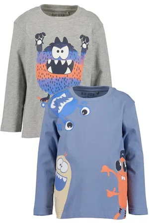 Blue Seven Langarmshirt Jungen Langarmshirts (2-tlg)