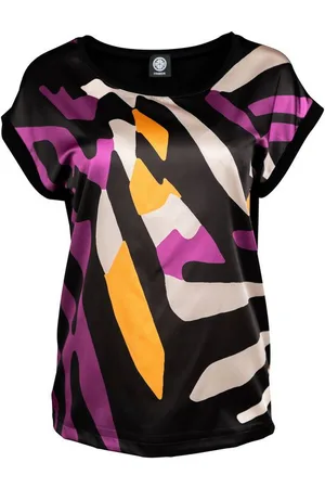 Faber Print-Shirt Druckshirt mit Satin-Front und modernem Print mit Satin-Front und modernem Print - Verkäufer: Fashion