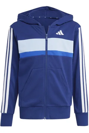 adidas Funktionsjacke J 3S TIB FT TS DKBLUE/WHITE/GLOBLU - Verkäufer: INTERSPORT Schwab