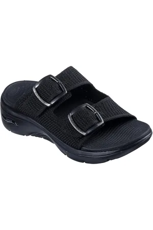 Skechers GO WALK ARCH FIT 2.0 SANDAL-DESTINED Keilpantolette, Sandale, Pool Slides, Sommerschuh mit Goga Mat Fußbett