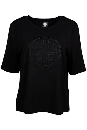 Faber Kurzarmshirt Halbarmshirt mit Logo-Steinchenzier mit Logo-Steinchenzier - Verkäufer: Fashion