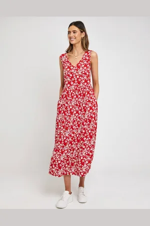 Threadbare Sommerkleid THB Rocks Tiered V mit schönem Print - Verkäufer: onQuality
