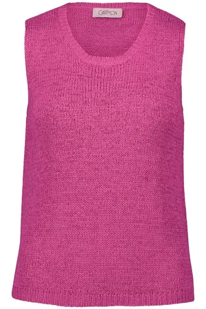 Cartoon Strickpullover / Da.Strick / Strickpullover Kurz ohne Arm - Verkäufer: August Bickert