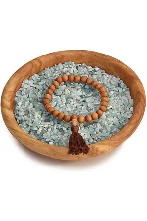 BODHI Perlenarmband Mala Armband aus Holz mit Sandelholz-Duft, mit brauner Quaste - Verkäufer: Bodynova GmbH