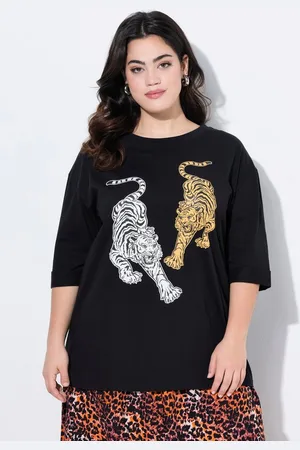 Angel of Style T-Shirt T-Shirt Boxy Fit Tiger 3/4-Ärmel - Verkäufer: Popken Fashion Group