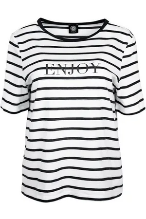 Faber Print-Shirt Ringelshirt mit Wording-Print aus Baumwolle mit Wording-Print aus Baumwolle - Verkäufer: Fashion