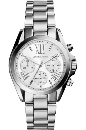 Michael Kors Luxusuhr Damen-Armbanduhr Bradshaw Edelstahl silberfarben - Verkäufer: Parfümerie Wilhelm Haas