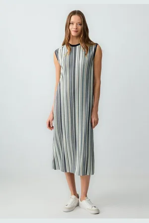 Jimmy Key Minikleid Losse ronde hals veelkleurige jurk - Verkäufer: