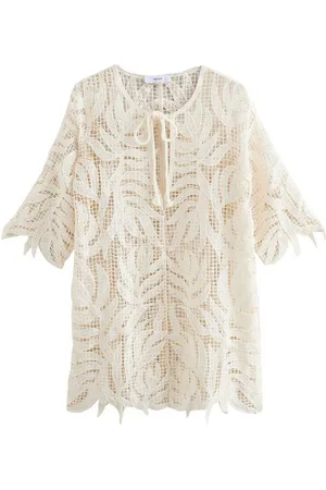 Next Strandkleid Cover-up-Kaftan mit Häkelbesatz (1-tlg) - Verkäufer: Germany GmbH