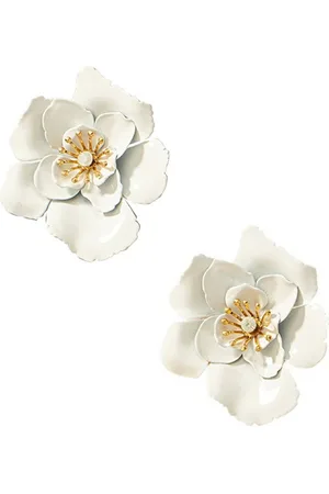 Karma Paar Ohrstecker Damen Blüten Legierung bunt verschiedene Farben Ohrschmuck modern (Blumenohrringe Blumenohrstecker), Damenschmuck Ohrringe Damenohrstecker - Verkäufer: Sanixa