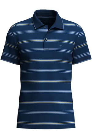 Fynch-Hatton Poloshirt gestreift, mit Logo-Stickerei